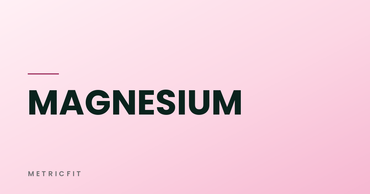 Magnesium and Sleep: Separating Mechanism from Marketing